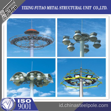 25M Galvanized High Mast Lighting Steel